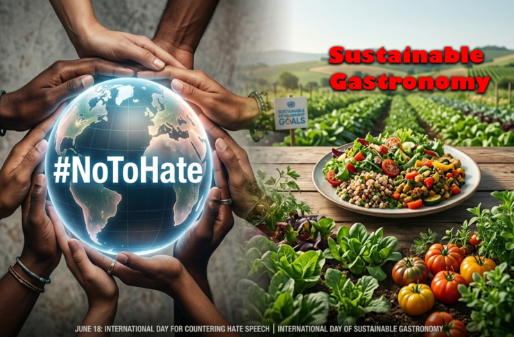 জাতিসংঘের #NoToHate ক্যাম্পেইন এবং পরিবেশবান্ধব টেকসই গ্যাস্ট্রোনমি দিবসের বৈশ্বিক লোগো ও পোস্টার