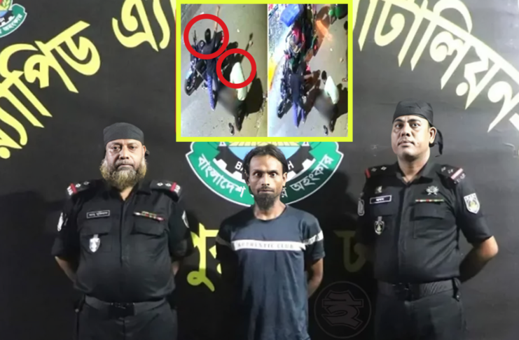 মিরপুর কাফরুলে চলন্ত মোটরসাইকেলে ইট মেরে ছিনতাইয়ের ঘটনায় র‍্যাব-৪ এর হাতে আটক মূল পরিকল্পনাকারী মো. ফয়সাল ওরফে কালু