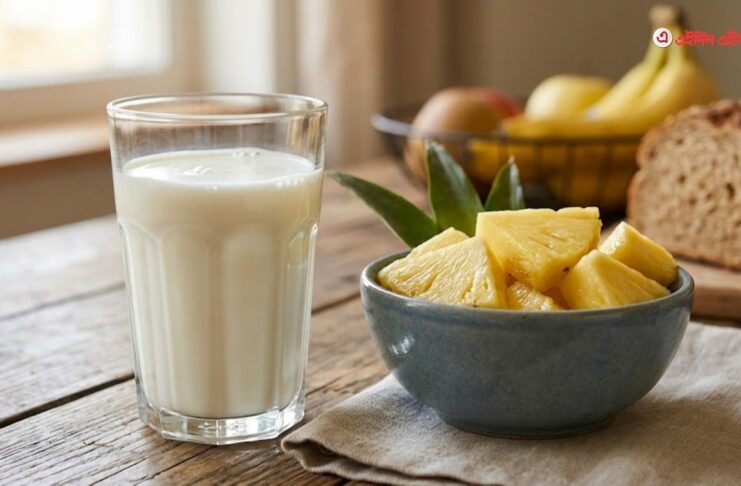 আনারস আর দুধ কি একসাথে খাওয়া যায়?