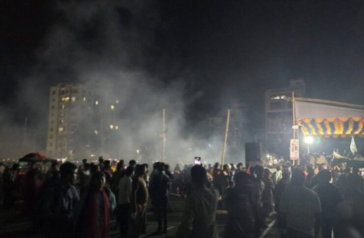 সাভারে এনসিপির সমাবেশ মঞ্চে ককটেল বিস্ফোরণ